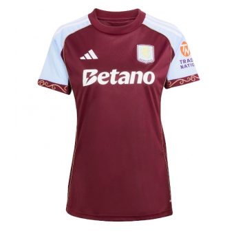 Aston Villa Maglia Gara Casa Repliche 2025-26 Donna Maniche Corte
